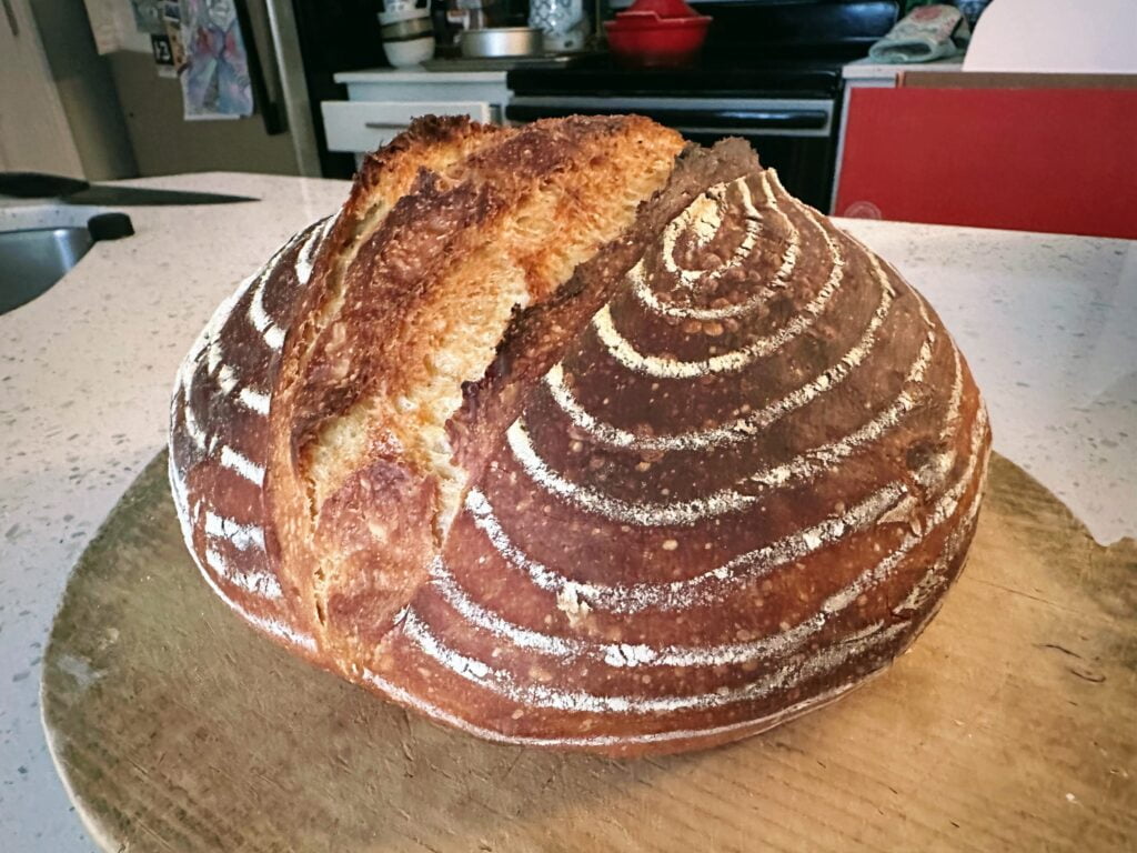 sourdough scoring before and after